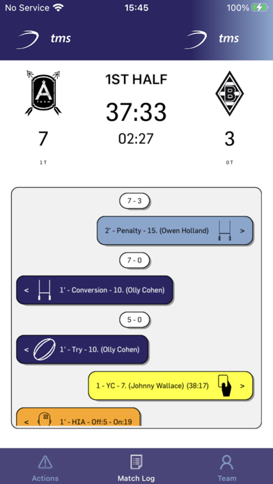 TMS Rugby Screenshot