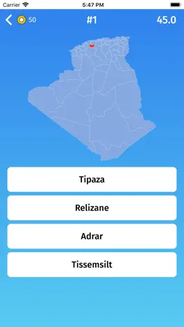 Game screenshot Algeria (DZA) : Provinces Quiz hack