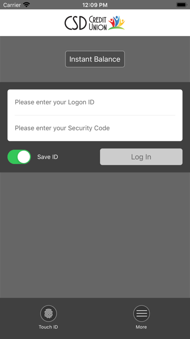 CSD Credit Union Screenshot