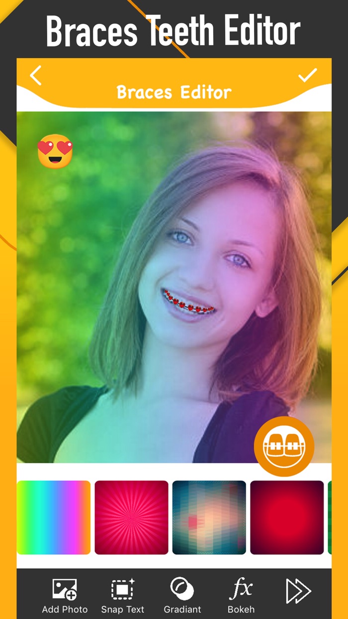 Braces Photo Editor - Sticker