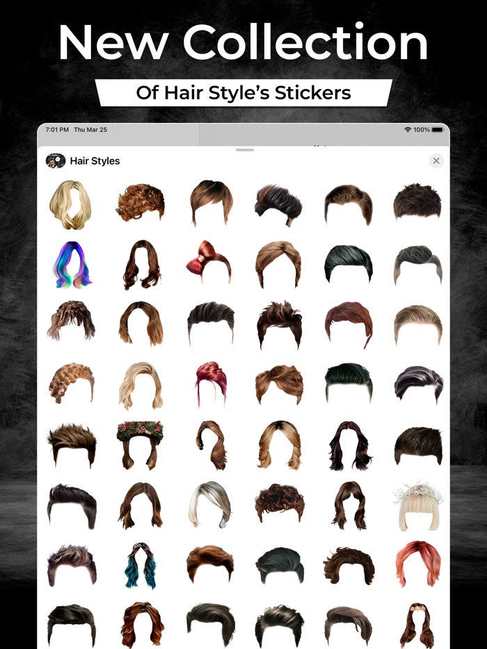 Hairstyle Stickers Emojis