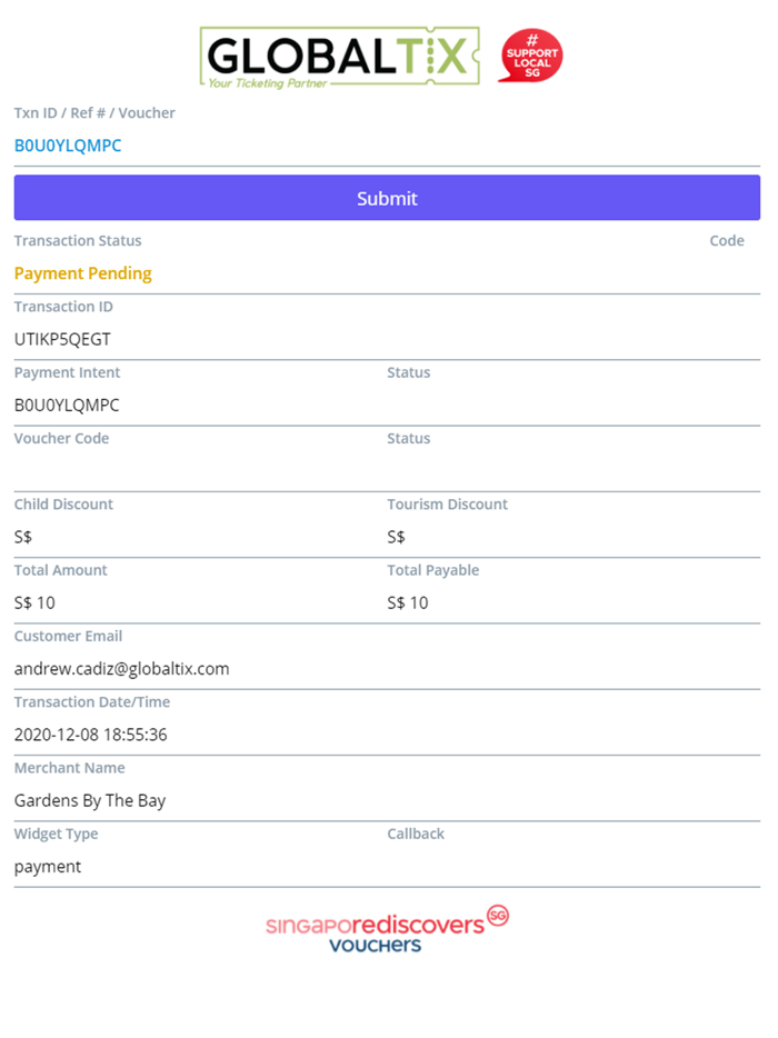SRV Transaction Checker