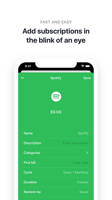 Bobby - Track subscriptions Screenshot