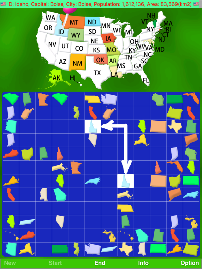 Map Solitaire USA by SZY