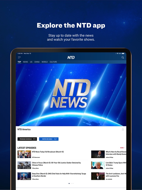 Screenshot #4 pour NTD: Live TV & Breaking News