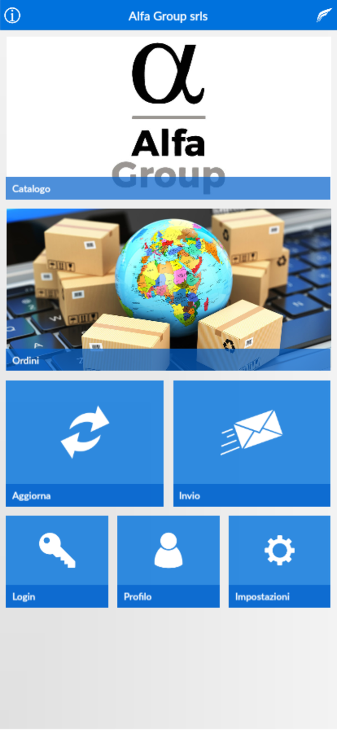 AlfaGroup catalogo e ordini