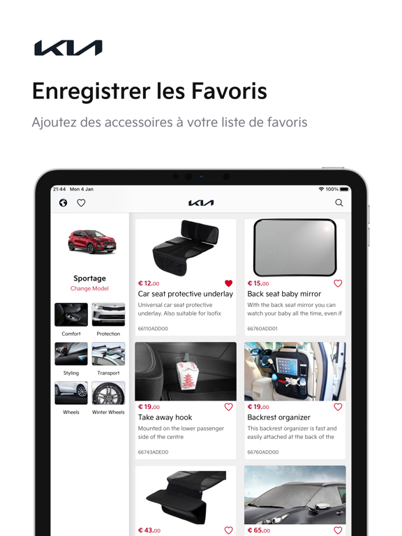 Screenshot #5 pour KIA Accessoires Belgique