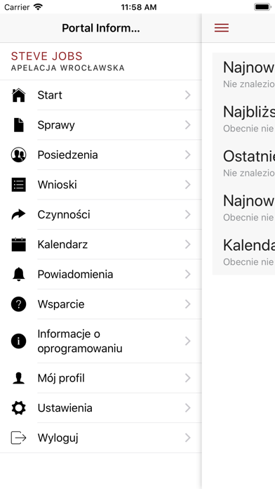 Portal Informacyjny Sądów screenshot 3