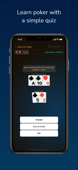 Game screenshot Poker Hands Quiz mod apk