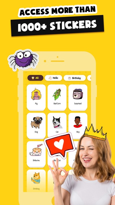 Stickers Funny of Meme & Emoji screenshot 1