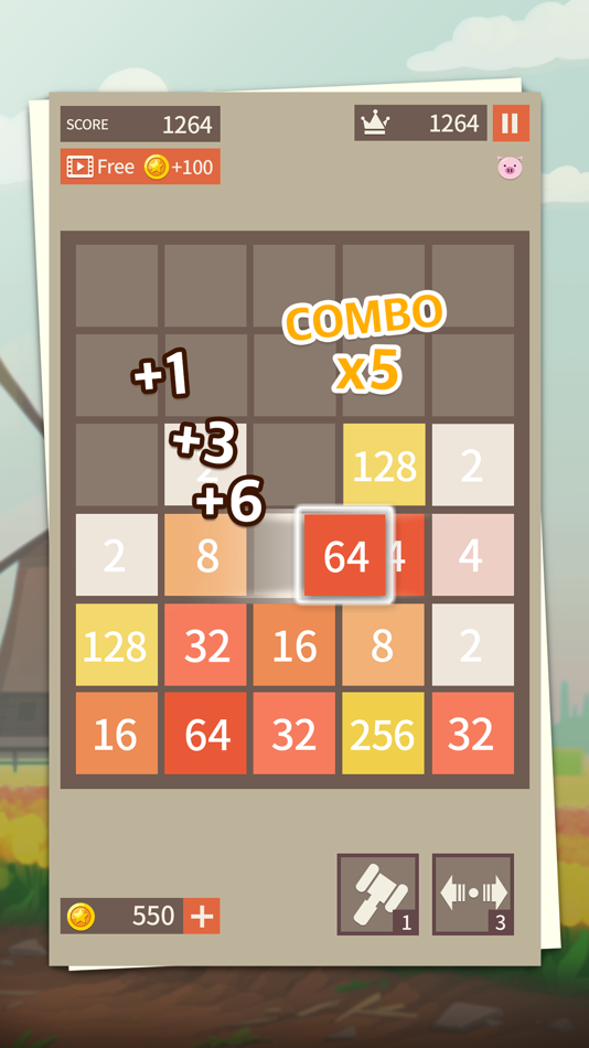 #3. Merge the Number: Slide Puzzle (iOS) 来自: NLABSOFT Co., Ltd.