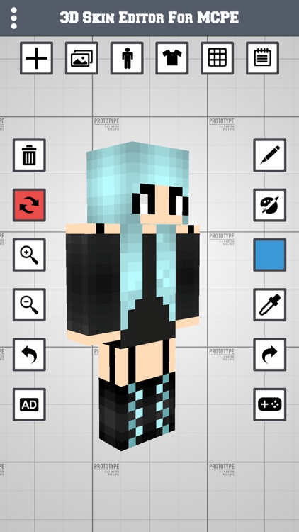 3D Skin Editor for MCPE screenshot-0