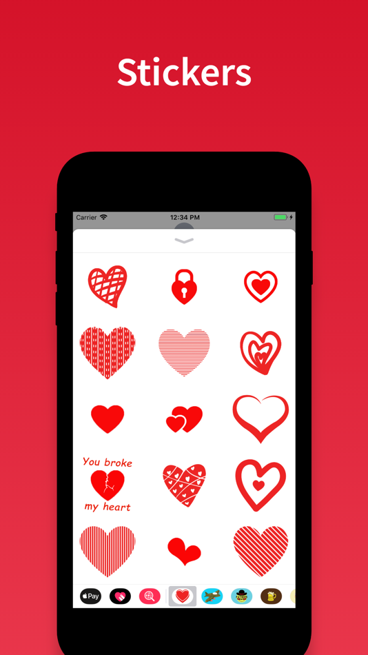 Hearts - Stickers & emoji - 1.2 - (iOS)