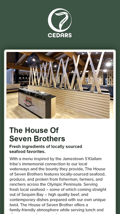7 Cedars Mobile App Screenshot