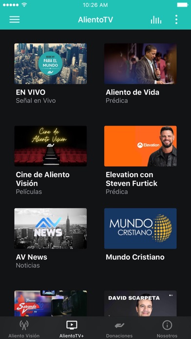 Aliento Vision TV Network Screenshot