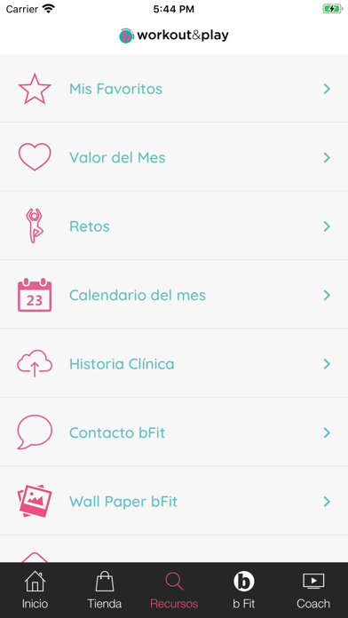 bFit Workout & Play Screenshot