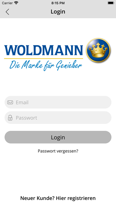 Woldmann BestellApp Screenshot