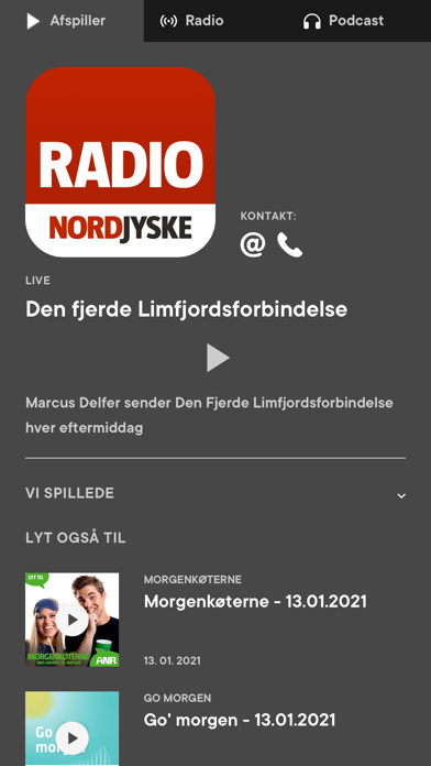 Radio NORDJYSKE Screenshot