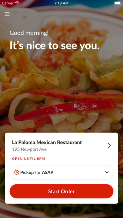 La Paloma Mexican Restaurant Screenshot