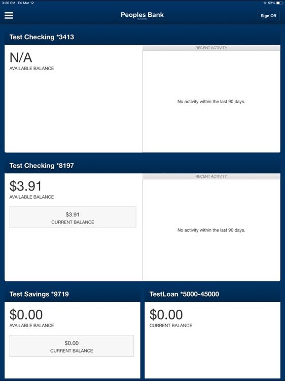 Peoples Bank TX Bus for iPad