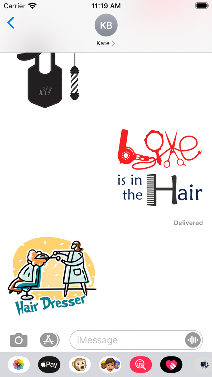 Hair Dresser barber stickers