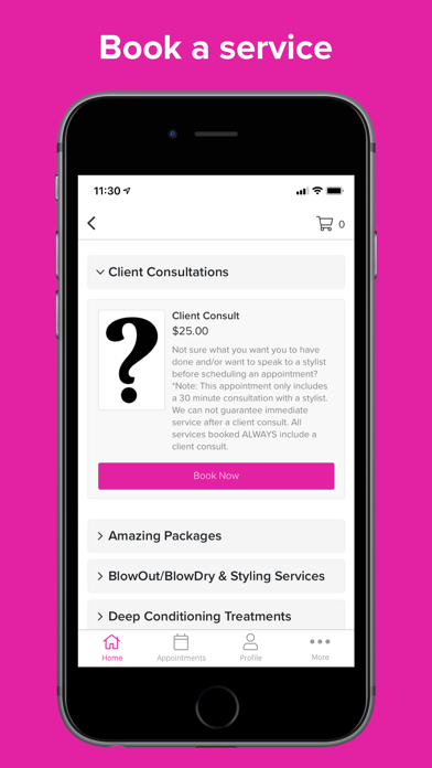 Salon Mathis LLC Screenshot