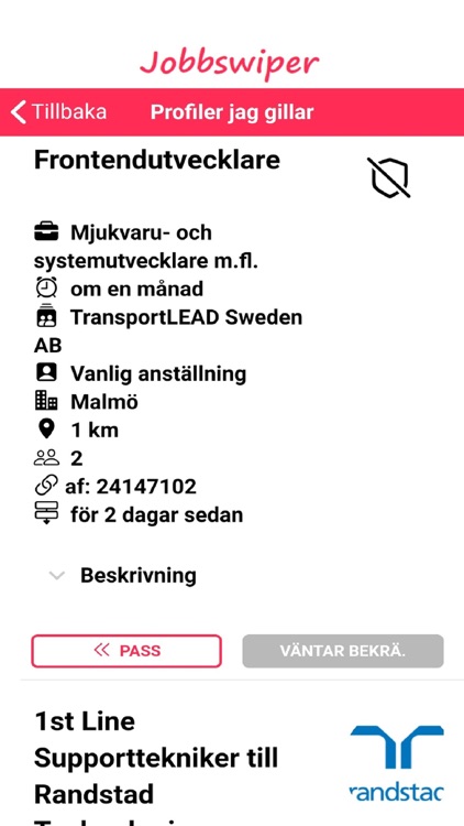 Jobbswiper screenshot-3