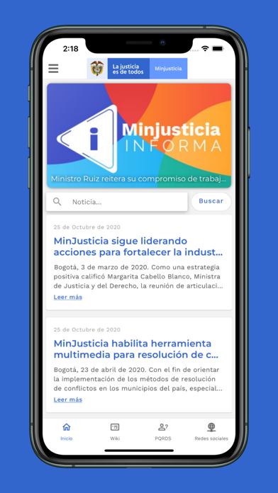 Minjusticia Colombia Screenshot