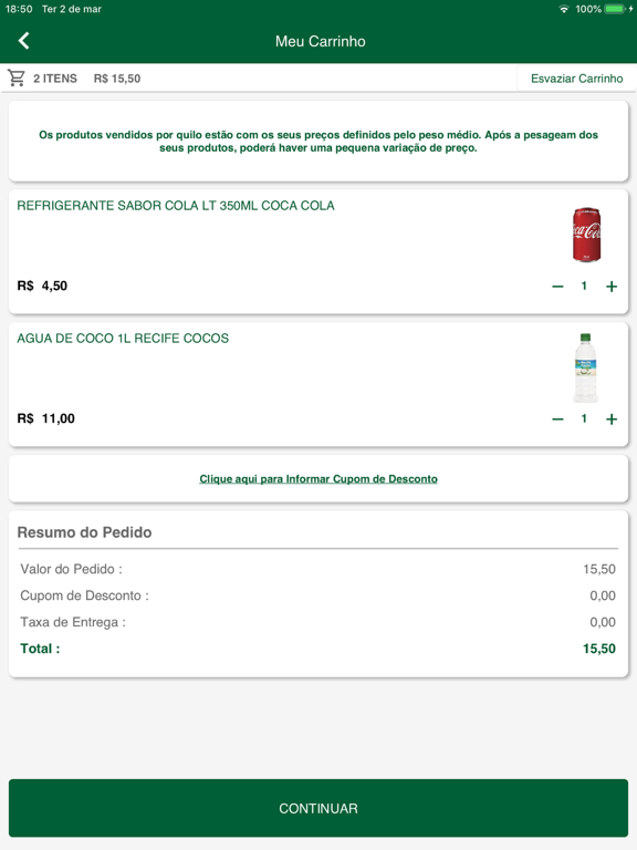 App screenshot