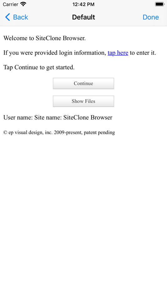SiteClone™ Browser (iOS) Podle: Ep Visual Design, Inc. SiteClone™ Browser (iOS) Podle: Ep Visual Design, Inc.