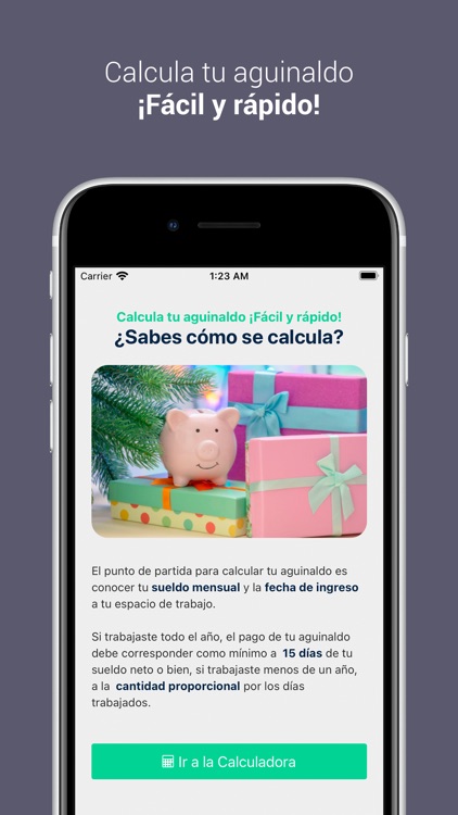 Calculadora de Aguinaldo
