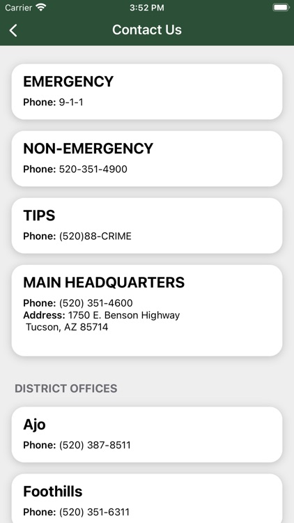 Pima County Sheriff's Dept