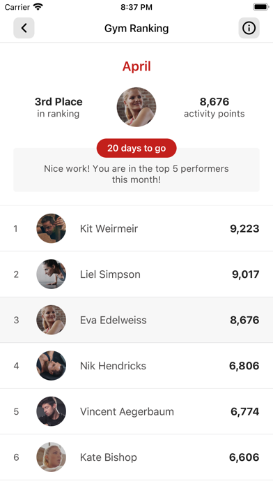 SLS Fitness Screenshot