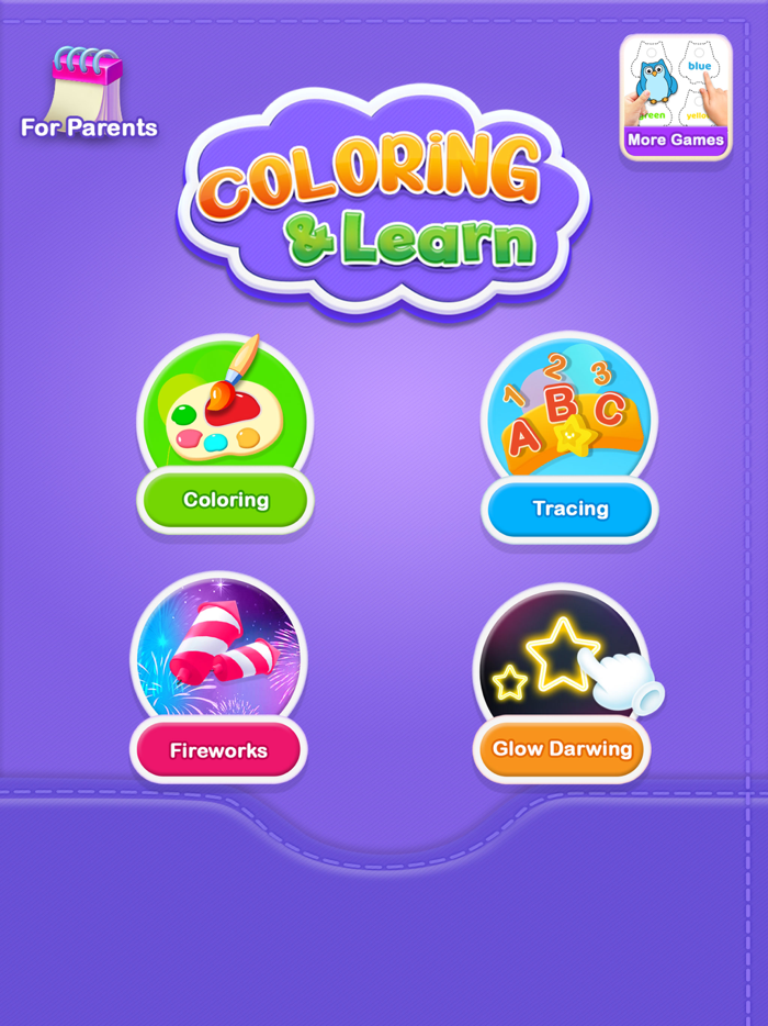 Coloring Glitter Numbers