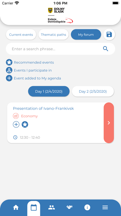 Economic Forum Screenshot