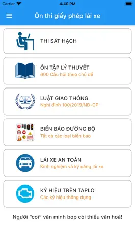 Game screenshot Ôn thi GPLX ô tô mod apk