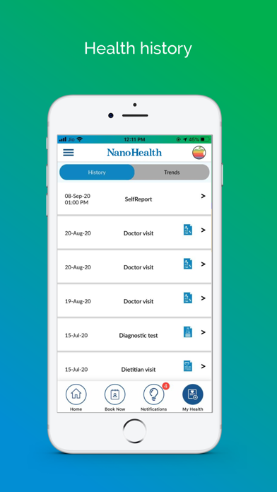 NanoHealth Screenshot