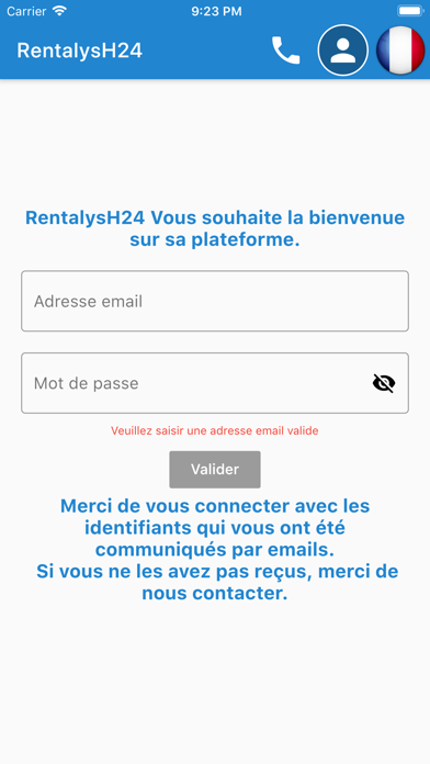 Screenshot #1 pour Rentalys H24