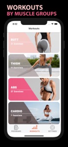 Workout For Women, Fit at Home screenshot #1 for iPhone
