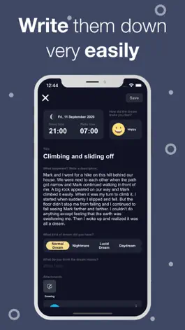 Game screenshot Dreamy - Personal Dream Diary apk