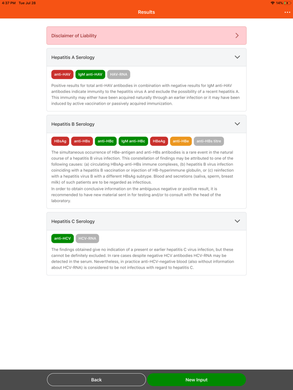 Screenshot #5 pour Hepatitis Serology Interpreter