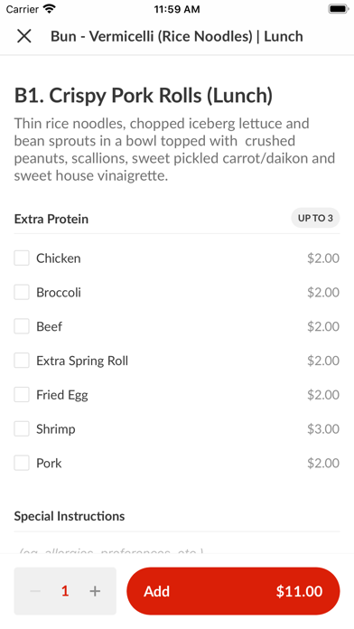 Saigon Restaurant Screenshot