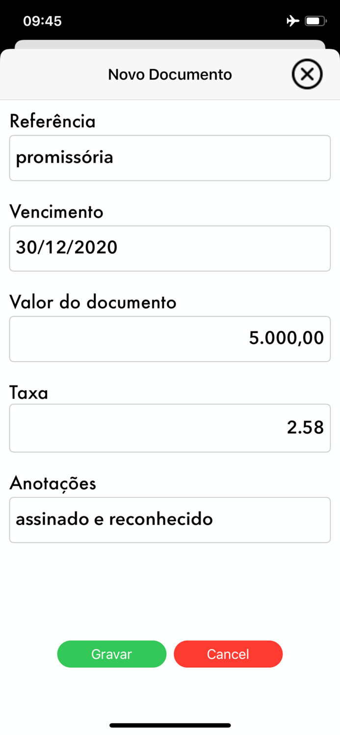 Troca de Cheque