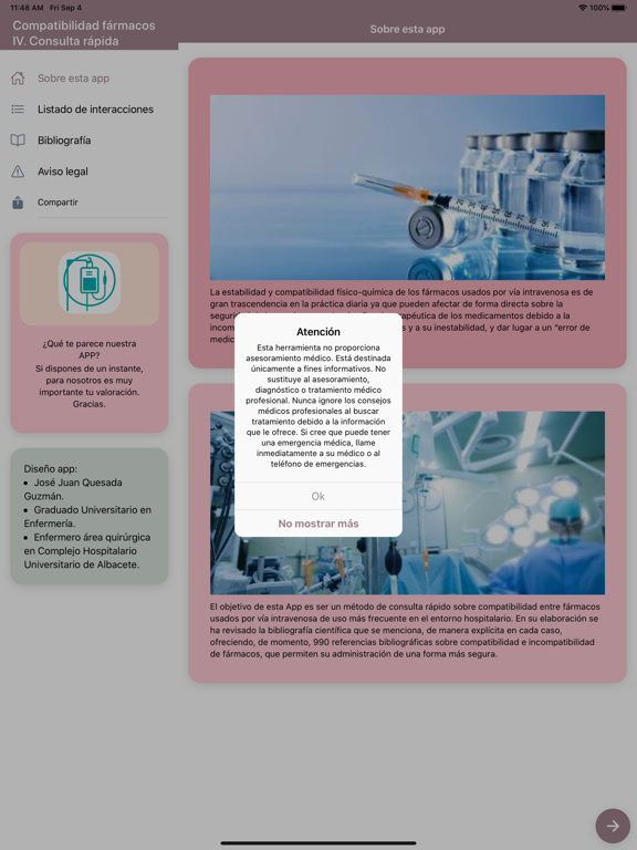 Screenshot #5 pour Compatibilidad fármacos IV