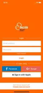 DecideDiet screenshot #1 for iPhone
