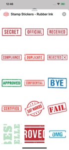 Stamp Stickers - Rubber Ink screenshot #6 for iPhone