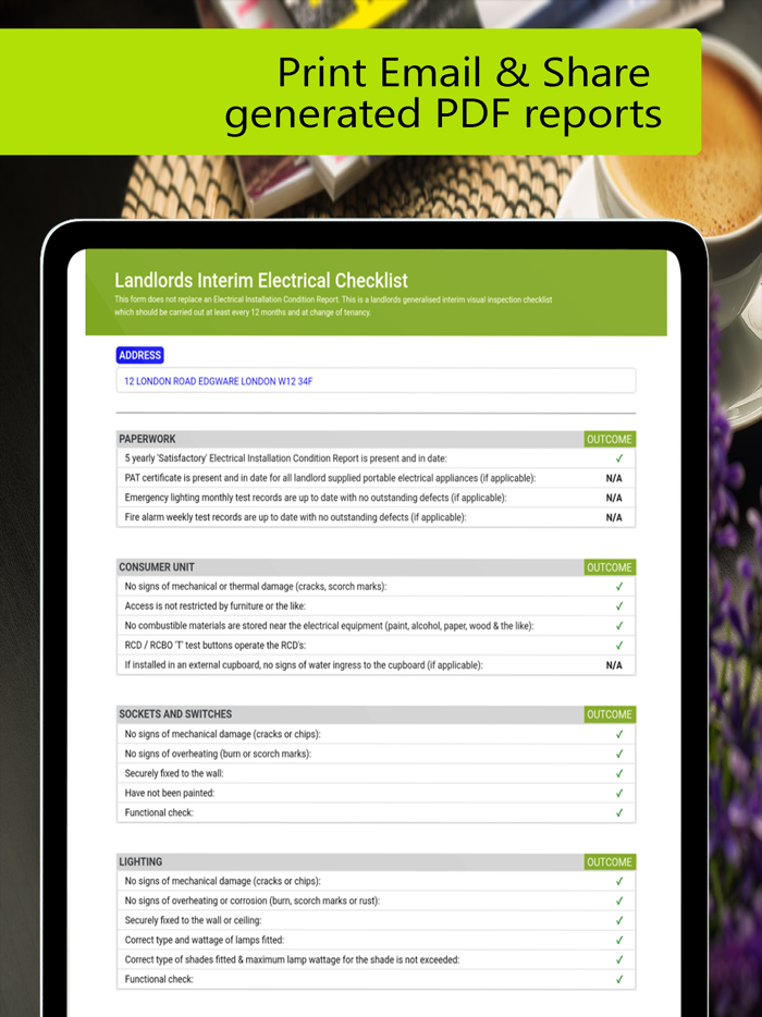 Landlords Electrical Checklist