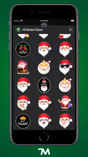 hi santa claus stickers iphone screenshot 3