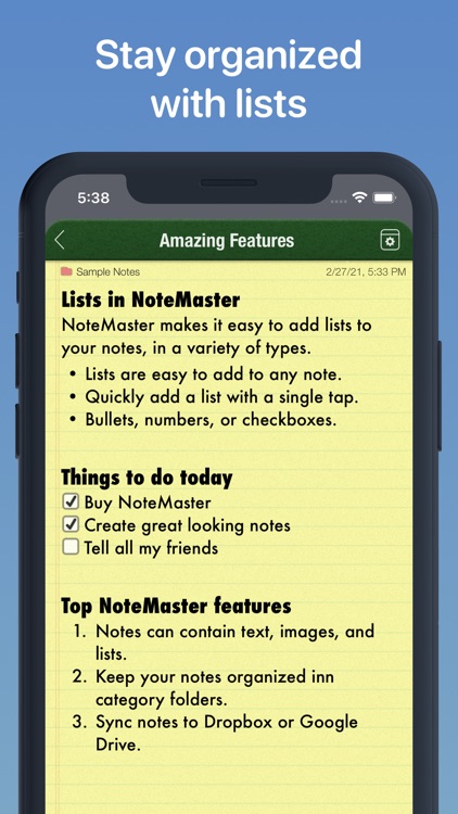 NoteMaster Lite