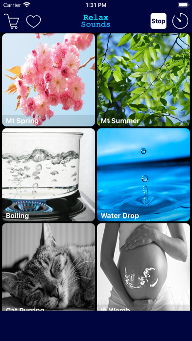 Relax Sounds App Screenshot